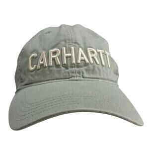 Women's Carhartt Gray Green Baseball Hat Adjustable OSFA